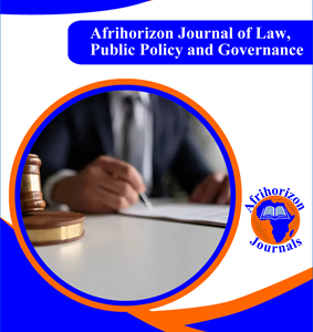 Afrihorizon Journal of Law, Public Policy, and Governance
